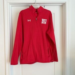 Under Armour Red BU Tennis Half-Zip Pullover